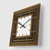 Art Deco Vierkante Klok (Hoek)