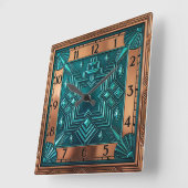 Art Deco Vierkante Klok (Hoek)