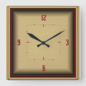 Art Deco Vierkante Klok (Voorkant)