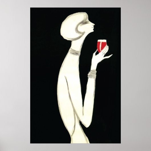  art. Deco ~ Villemot voor Campari 1977 Poster (Voorkant)