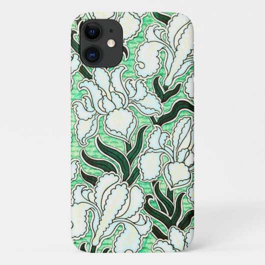 Art Deco Vines Retro Art Telefoon Case (Achterkant)