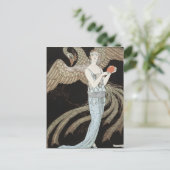 Art Deco Vintage 1920s Mode Flapper Phoenix Briefkaart (Staand voorkant)