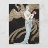 Art Deco Vintage 1920s Mode Flapper Phoenix Briefkaart (Voorkant)