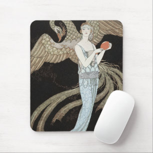 Art Deco Vintage 1920s Mode Flapper Phoenix Muismat