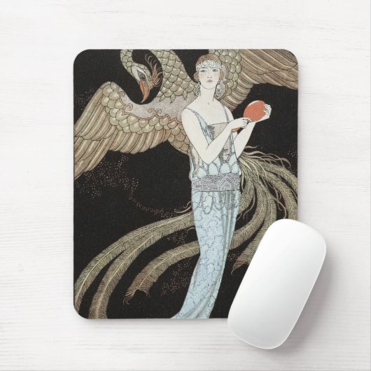 Art Deco Vintage 1920s Mode Flapper Phoenix Muismat (Met muis)