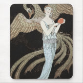 Art Deco Vintage 1920s Mode Flapper Phoenix Muismat (Voorkant)