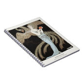 Art Deco Vintage 1920s Mode Flapper Phoenix Notitieboek (Rechterzijde)