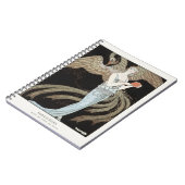 Art Deco Vintage 1920s Mode Flapper Phoenix Notitieboek (Linkerzijde)