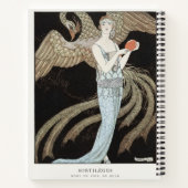 Art Deco Vintage 1920s Mode Flapper Phoenix Notitieboek (Achterkant)