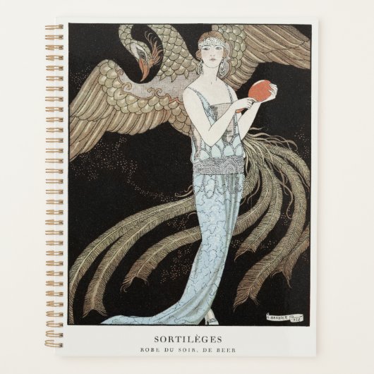 Art Deco Vintage 1920s Mode Flapper Phoenix Planner (Voorkant)
