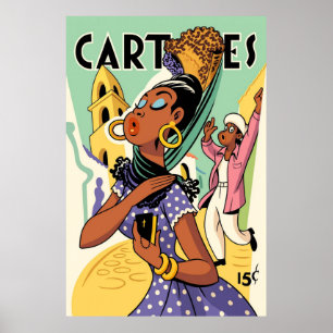 Art Deco vintage - Carteles - Na de kerk Poster