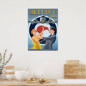 Art deco vintage poster (Keuken)