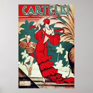 Art Deco Vintage - Posters - Caribische Danseres
