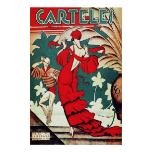 Art Deco Vintage - Posters - Caribische Danseres