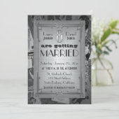 Art Deco Vintage Posters Weddenschap Kaart (Staand voorkant)