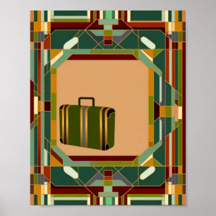 Art Deco vintage reisprint Poster
