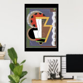 Art Deco vintage Retro Print (Thuiskantoor)