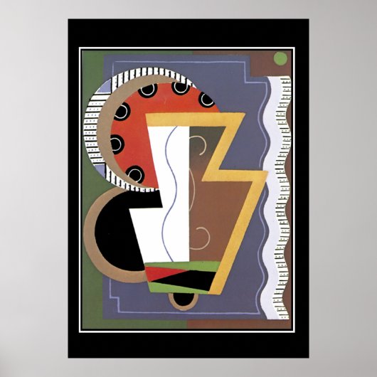Art Deco vintage Retro Print (Voorkant)