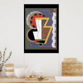 Art Deco vintage Retro Print (Keuken)