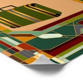 Art Deco Vintage Travel Print (Hoek)