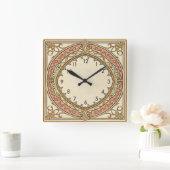 Art Deco Vintage Vierkante Klok (Huis)