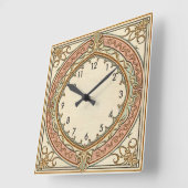 Art Deco Vintage Vierkante Klok (Hoek)