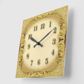 Art Deco Vintage Vierkante Klok (Hoek)