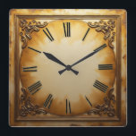 Art Deco Vintage Vierkante Klok<br><div class="desc">Geweldig klokontwerp. Je zult het leuk vinden als anderen. U kunt dit ontwerp vrij gebruiken voor andere producten die u wilt of om jouw tekst aan te passen en toe te voegen. Volg me voor meer. Met vriendelijke groet. Een leuke dag.</div>