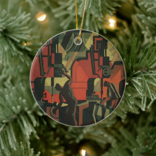 Art Deco vintage zakelijke industriële productie Keramisch Ornament