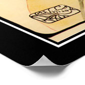 Art Deco vintageposter Poster (Hoek)