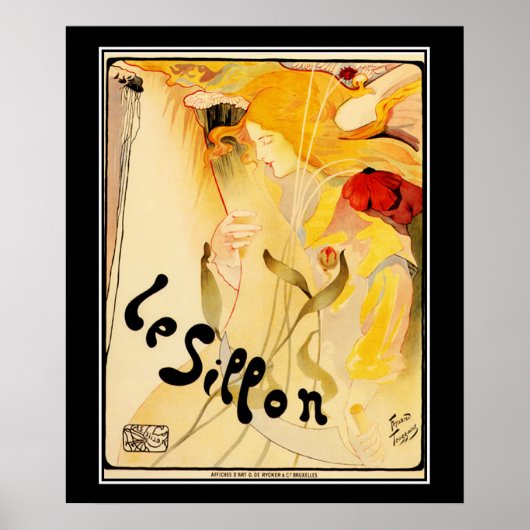 Art Deco vintageposter Poster (Voorkant)