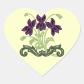 Art Deco Violet Sticker (Voorkant)