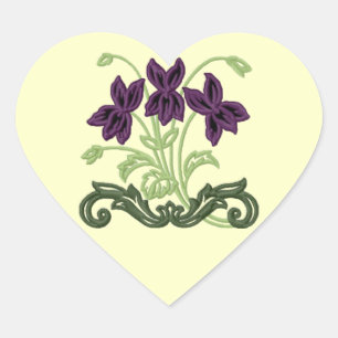 Art Deco Violet Sticker