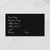 Art Deco Visitekaartje (Achterkant)