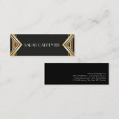Art Deco - Visitekaartje van 20 - faux gold lijst (Voorkant / Achterkant)