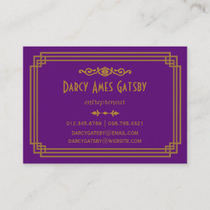 Art Deco-Visitekaartjes Visitekaartje