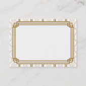 Art Deco-Visitekaartjes Visitekaartje (Achterkant)