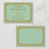 Art Deco-Visitekaartjes Visitekaartje (Voorkant / Achterkant)