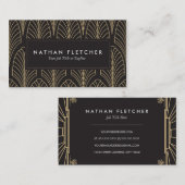 Art Deco-Visitekaartjes Visitekaartje (Voorkant / Achterkant)