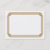 Art Deco-Visitekaartjes Visitekaartje (Achterkant)