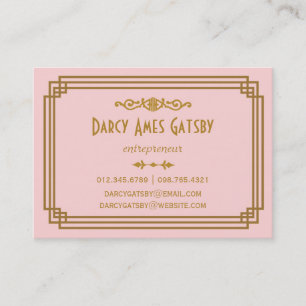 Art Deco-Visitekaartjes Visitekaartje