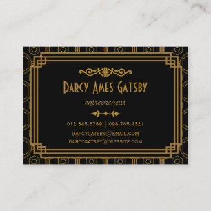 Art Deco-Visitekaartjes Visitekaartje