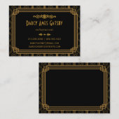 Art Deco-Visitekaartjes Visitekaartje (Voorkant / Achterkant)