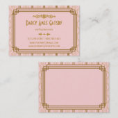 Art Deco-Visitekaartjes Visitekaartje (Voorkant / Achterkant)