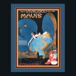 Art Deco Vivaudou Mavis Ad 1920 Poster<br><div class="desc">Vintage, jaren 20, Art Deco-reclame voor Vivaudou Mavs parfume-reclame. Hier getoond 11x14. Ook beschikbaar in standaard 8x10, 16x20, evenals, douanegrootte en canvas.</div>