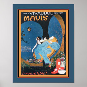 Art Deco Vivaudou Mavis Ad 1920 Poster