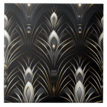 Art Deco vleugels, wit en goud