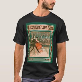 Art deco vliegreis poster t-shirt