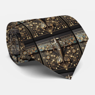 Art Deco Vliegtuig Art Deco Print Bord Stropdas