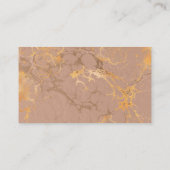 Art Deco Vlinder Bruiloft Antiek Goud Roze Plaatskaartje (Achterkant)